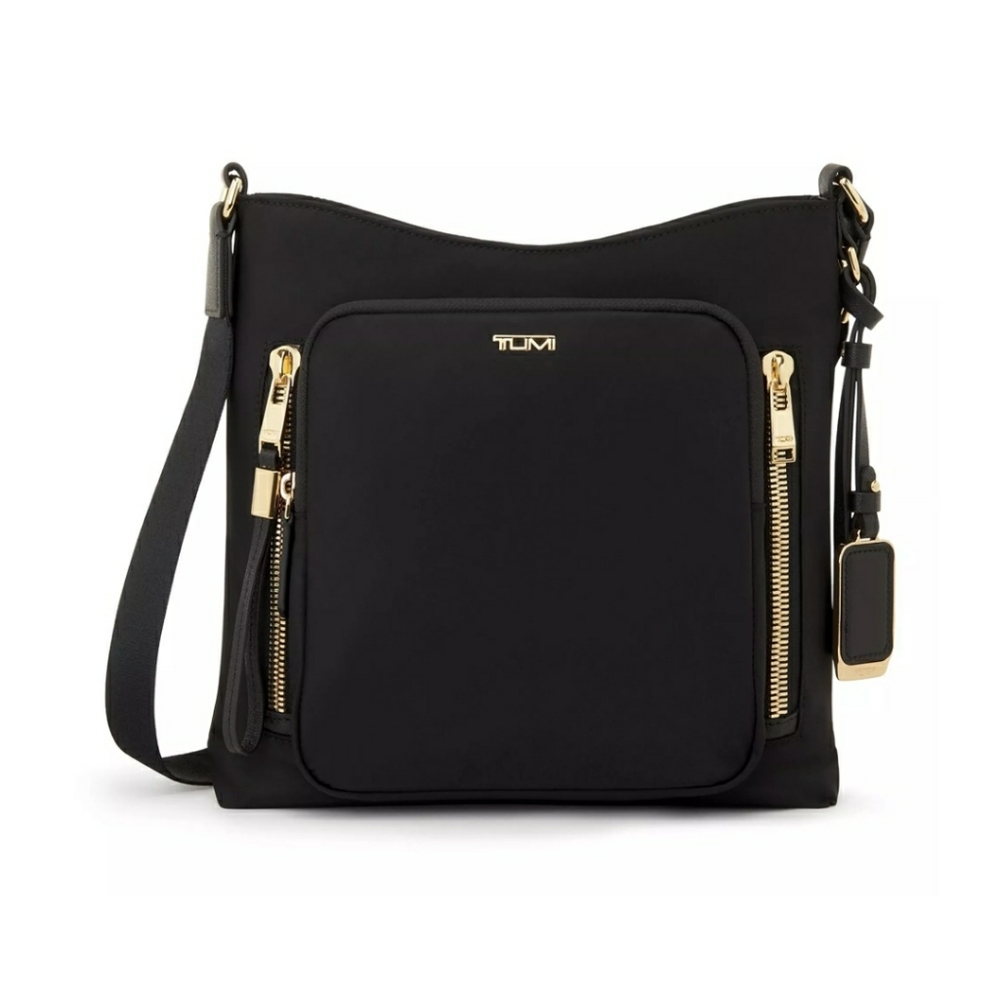 TUMI Voyageur Black & Gold Tyler Crossbody